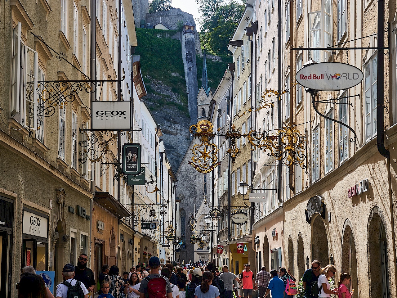 Getreidegasse in Salzburg (Österreich)