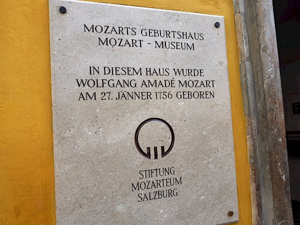 Mozarts Geburtshaus in Salzburg (Österreich)