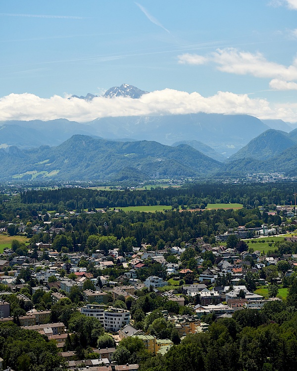 Aussicht von der Festung Hohensalzburg in Salzburg