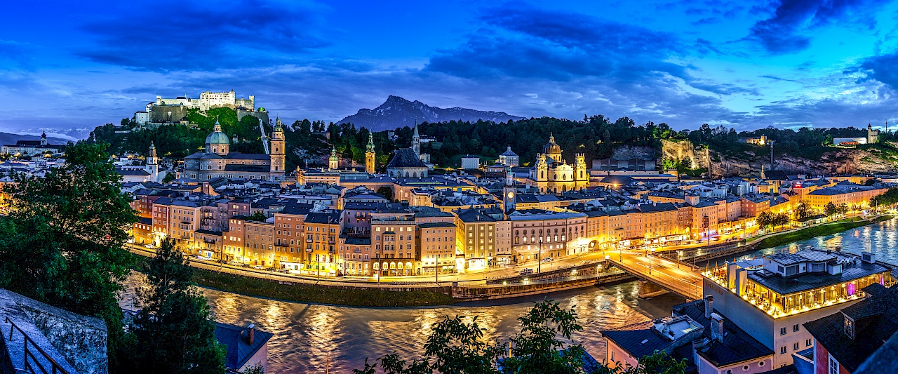 Salzburg Panorama vom Kapuzinerberg auf die Salzburger Altstadt - Foto: Tourismus Salzburg GmbH/Breitegger Günter