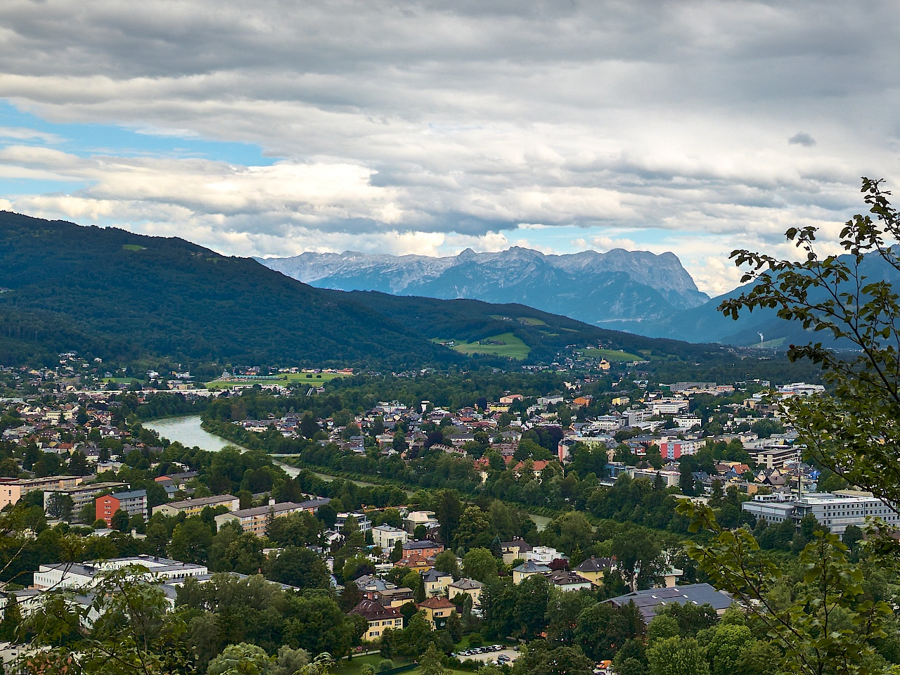 Blick vom Kapuzinerberg in Salzburg (Österreich)