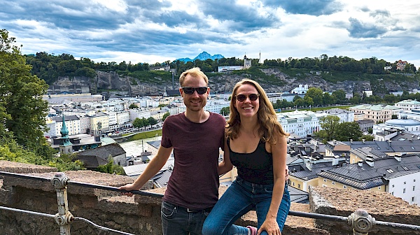 Blick vom Kapuzinerberg in Salzburg (Österreich)