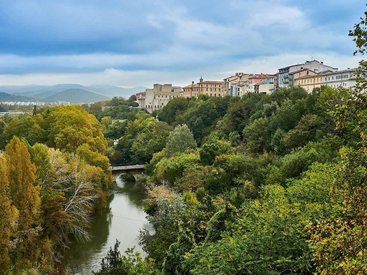 Blick vom Paseo de Ronda in Pamplona