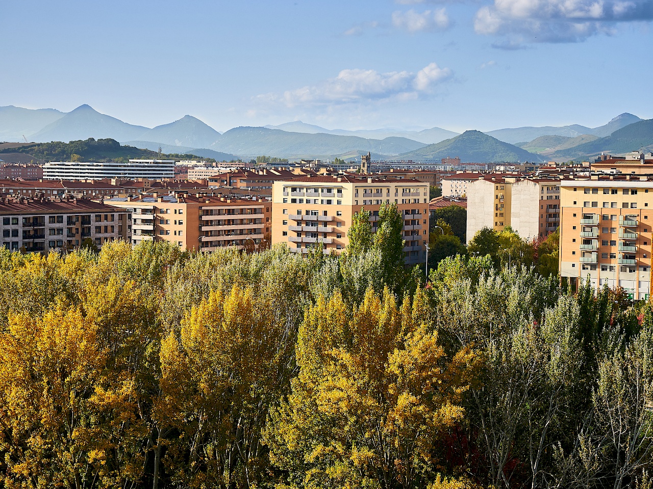 Aussichtspunkt neben dem Archiv von Navarra in Pamplona