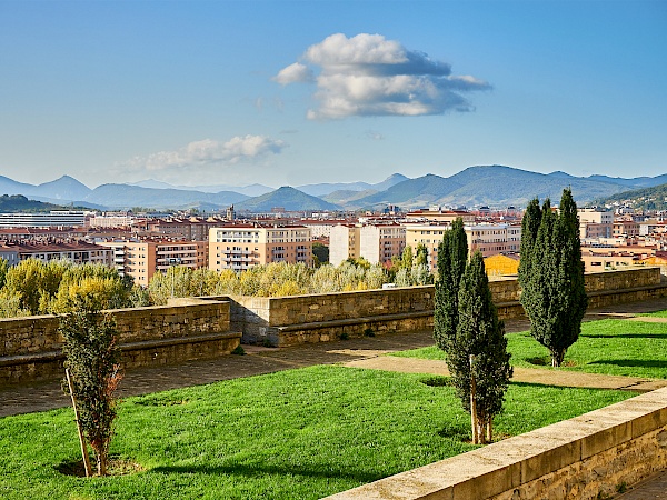 Aussichtspunkt neben dem Archiv von Navarra in Pamplona