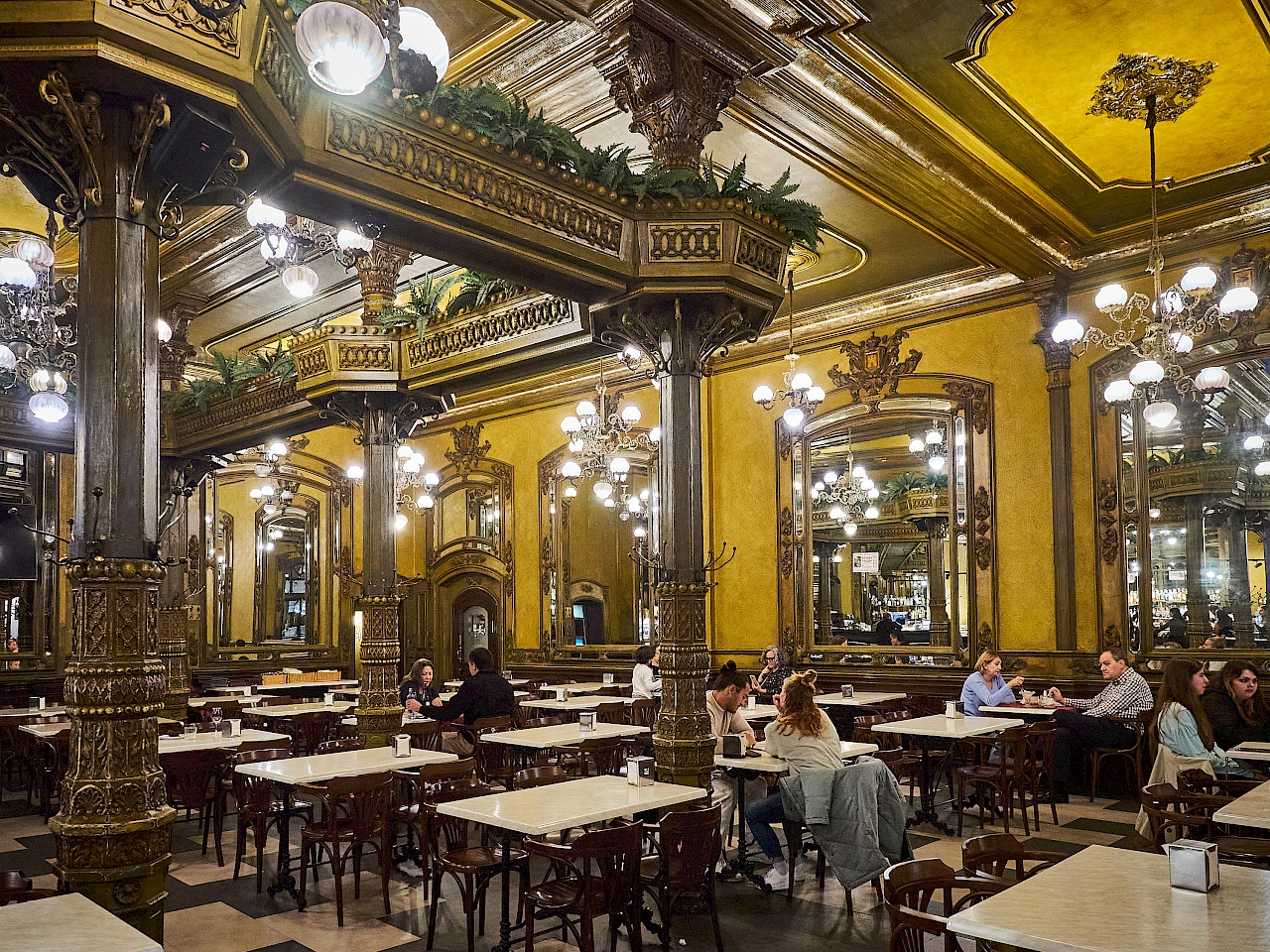 Café in Iruña in Pamplona (Navarra / Spanien)