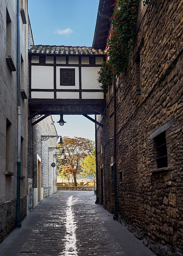 Die Calle Redín in Pamplona (Navarra / Spanien)