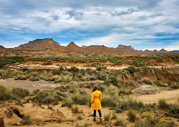 Bardenas Reales in Navarra (Spanien)