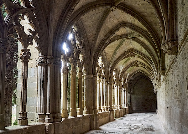 Kreuzgang im Kloster La Oliva in Navarra (Spanien)