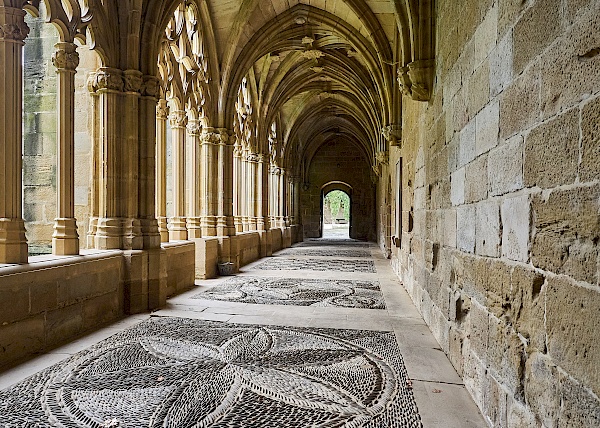 Kreuzgang im Kloster La Oliva in Navarra (Spanien)