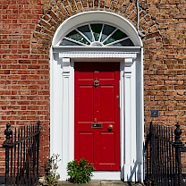 Bunte Türen in Dublin