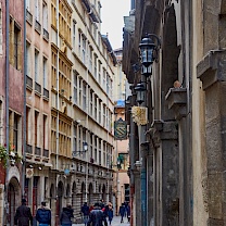 In Straßen der Altstadt von Lyon