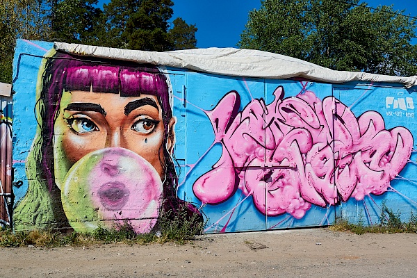 Graffiti von CWD (Compulsive Writing Disorder) in Stockholm