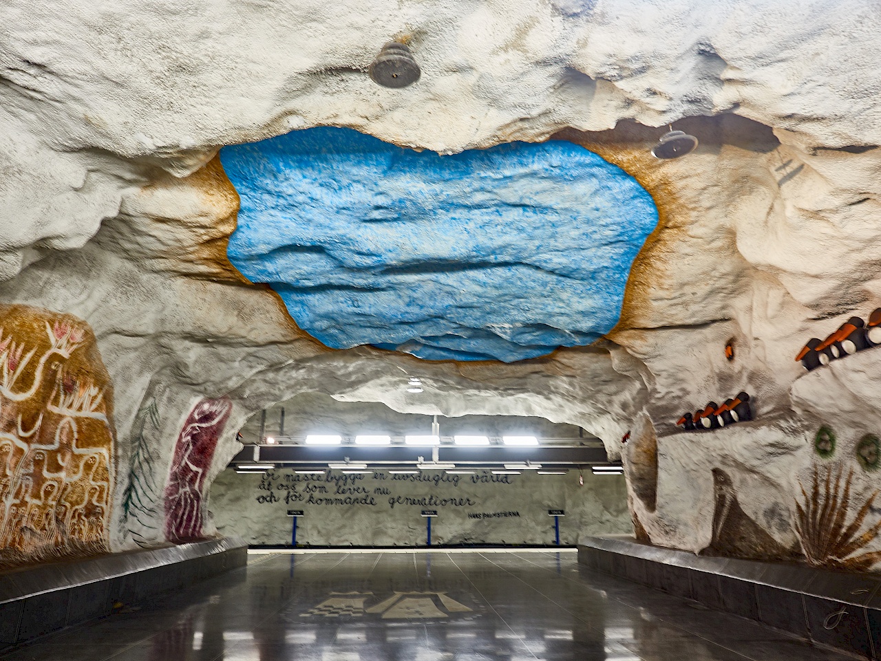 Metrostation Tensta in Stockholm