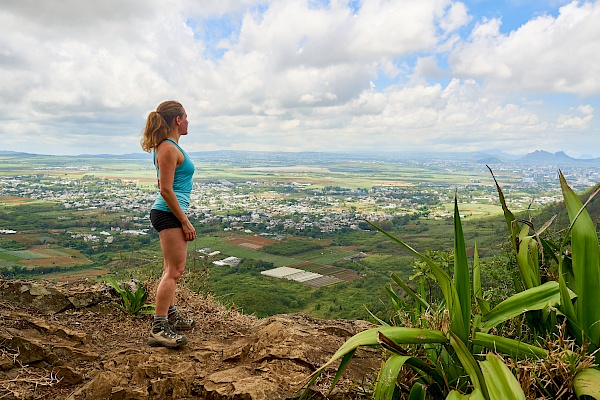 Wandern auf Mauritius - Blick auf Moka