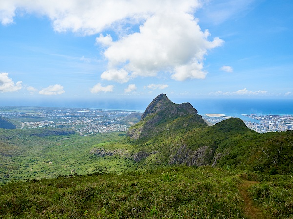 Aussicht vom Le Pouce auf Mauritius