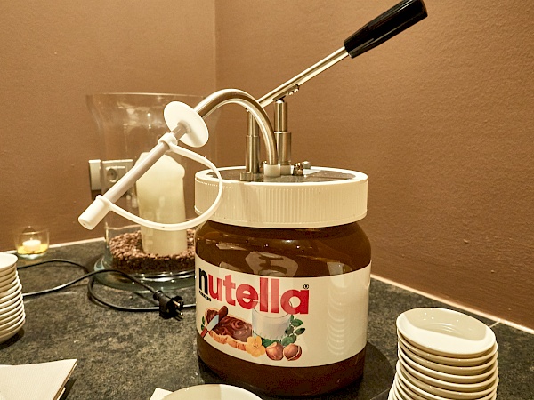 Nutella-Zapfhahn im Hotel