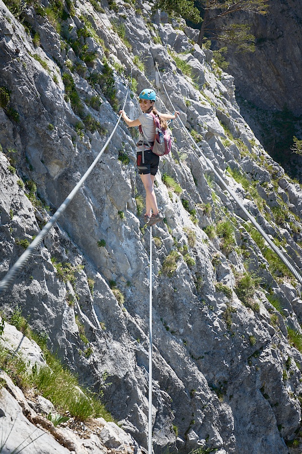 Bouldern und Klettern im Reithle Klettergarten Imst - Leite Klettersteig in Nassereith