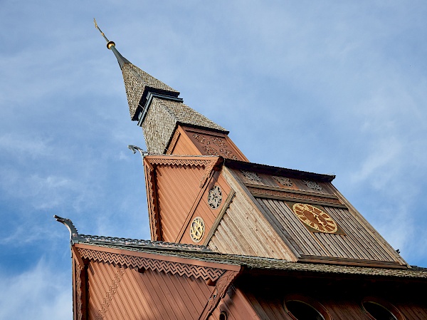 Das Dach der Stabkirche in Hahnenklee