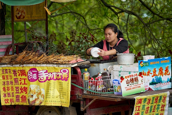 Essensstand in Yangshuo (China)