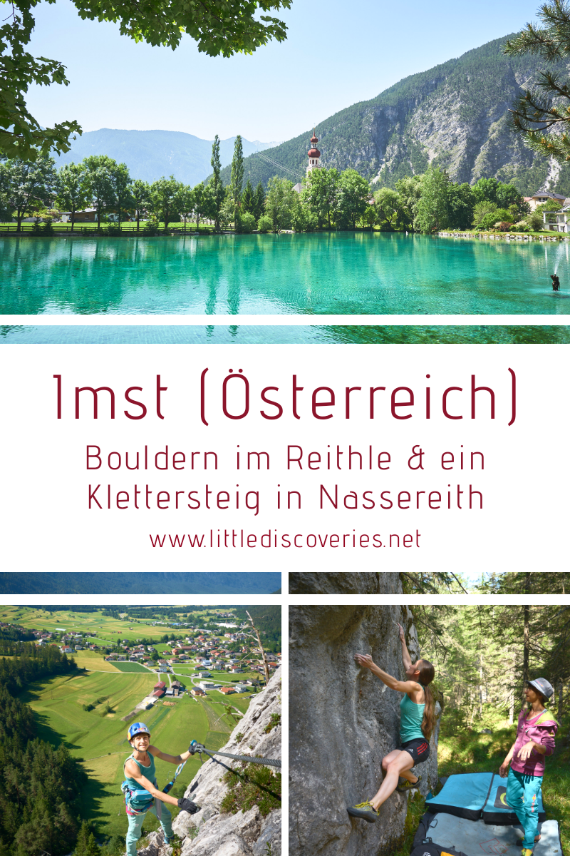 Pin für Pinterest - Klettern und Bouldern in Imst (Österreich)