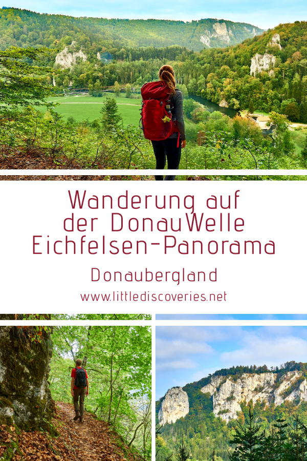 Pin zur Wanderung auf der DonauWelle Eichfelsen-Panorama im Donaubergland