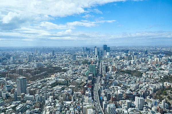 Fantastische Aussicht vom Tokyo City View in Roppongi (Tokyo / Japan)