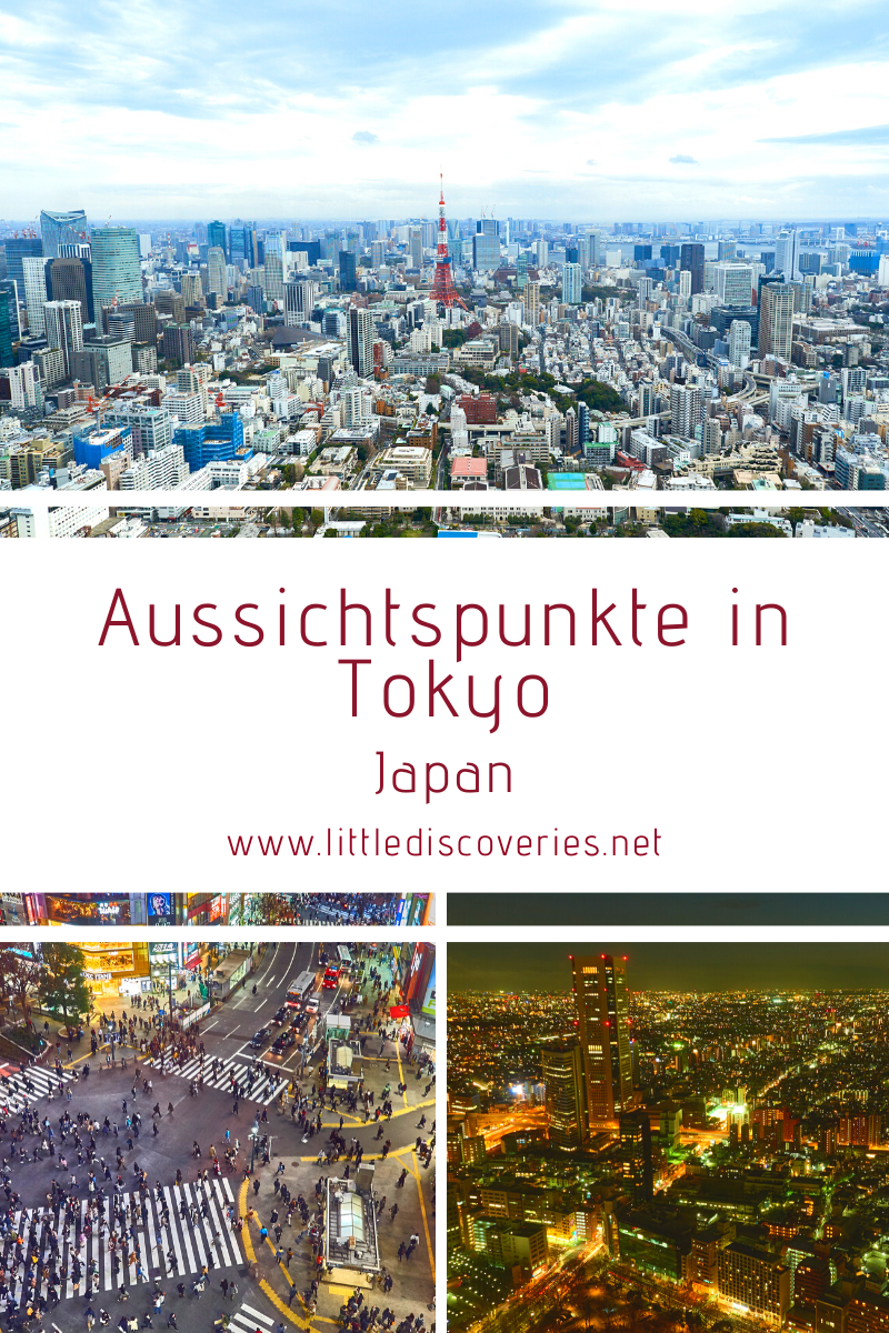 Pin für den Artikel zu Aussichtspunkten in Tokyo (Japan) für Pinterest