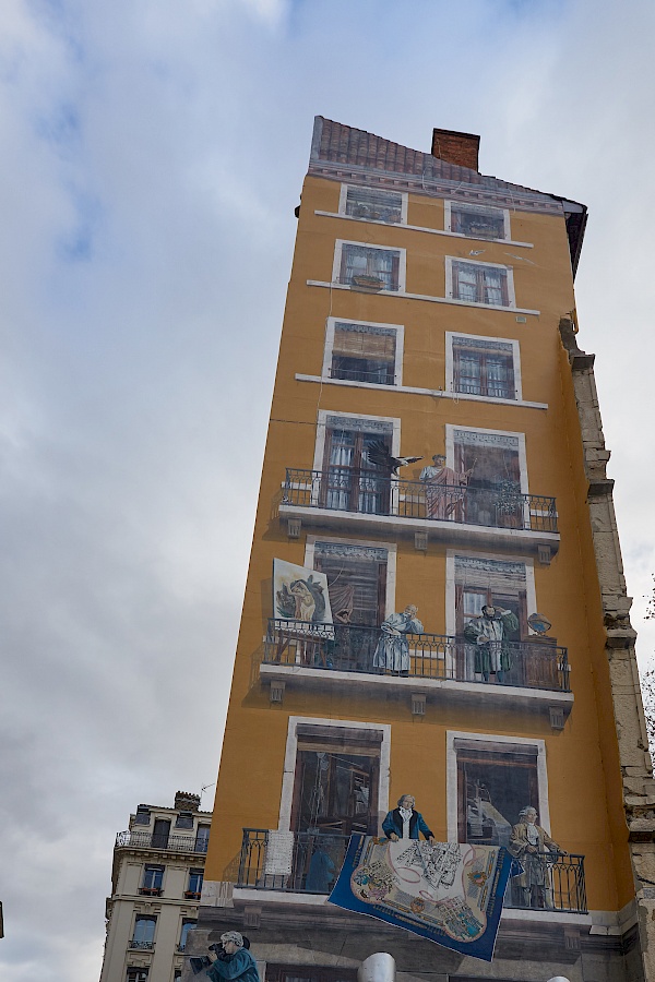 Wandbild La fresque des Lyonnais in Lyon