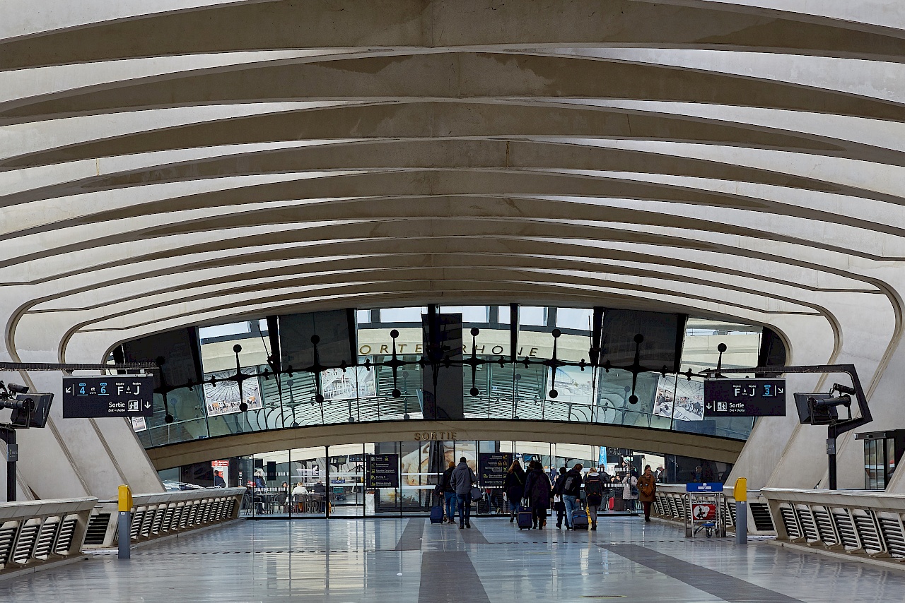 Bahnhof am Flughafen in Lyon