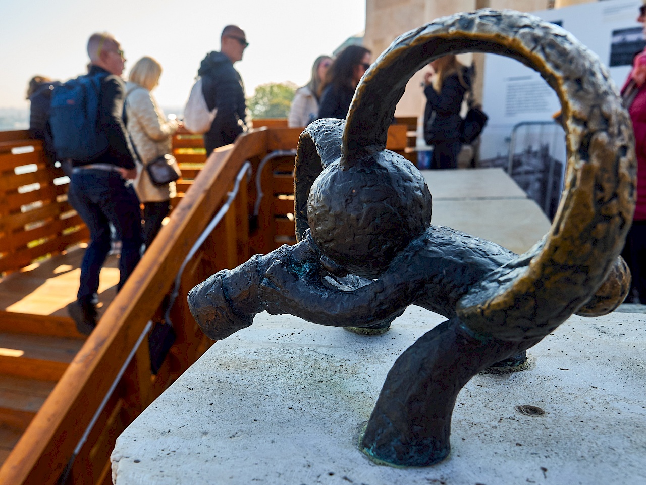 Mini-Skulptur des Kaninchens in Budapest