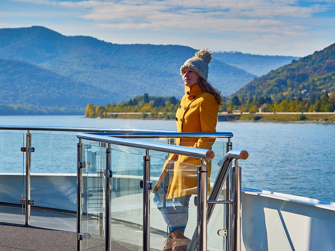 Auf dem Sonnendeck der MS VIVA Moments - Donau-Flusskreuzfahrt mit VIVA Cruises