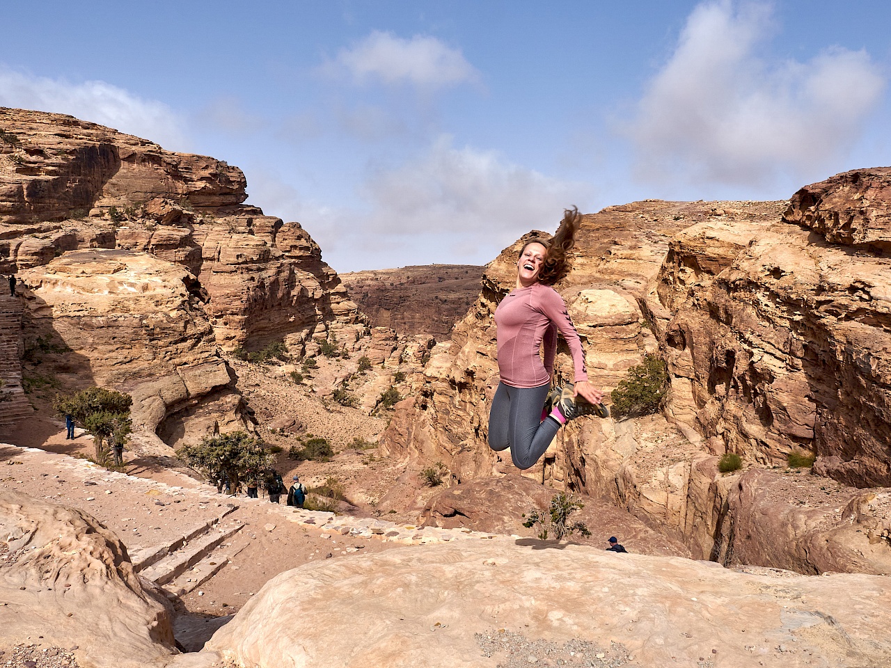 Aussichtspunkt auf dem Hintereingang nach Petra (Jordanien)