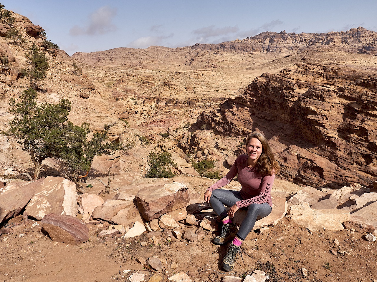 Aussichtspunkt auf dem Hintereingang nach Petra (Jordanien)
