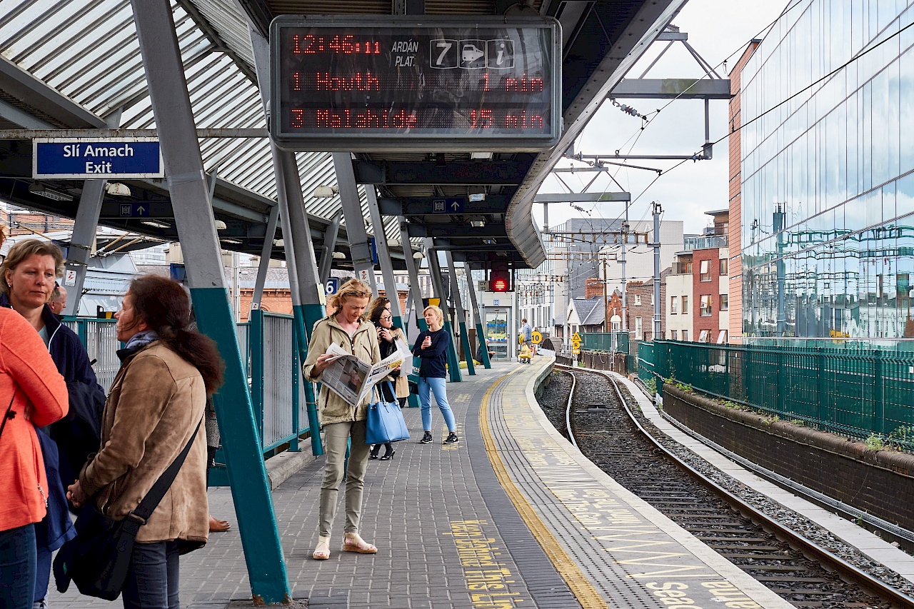 Bahnhof in Dublin