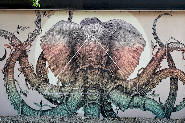 Street Art in Miami (USA) bei den Wynwood Walls