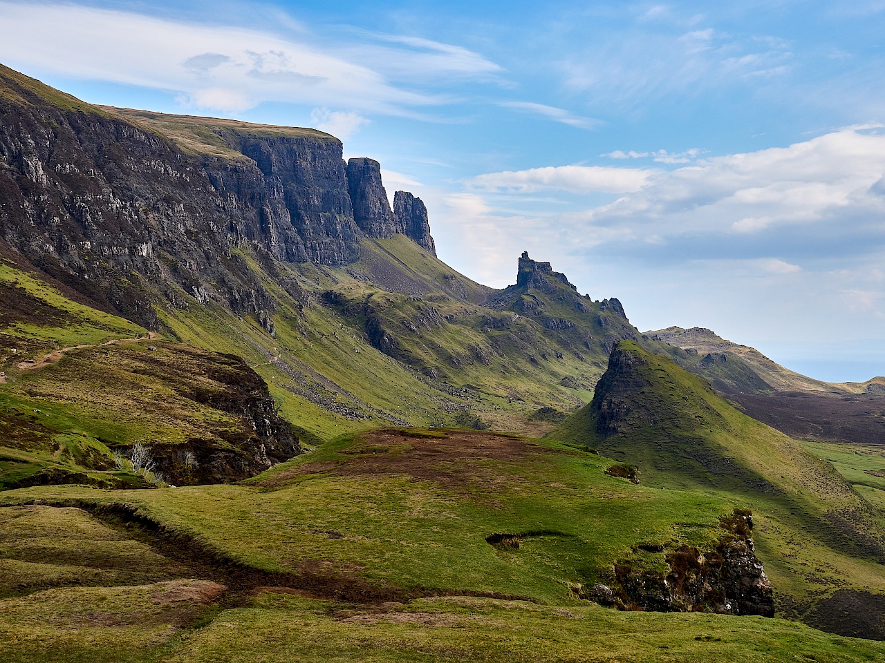 Wanderung auf dem Quiraing-Rundweg auf der Isle of Skye (Schottland)