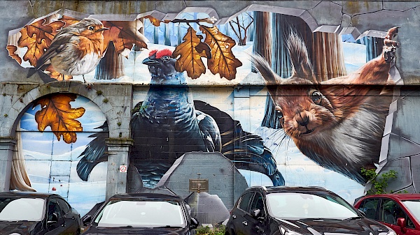 Street Art in Glasgow - Fellow Glasgow Residents (Smug)