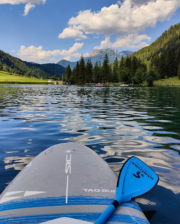 Stand Up Paddling auf dem Pillersee