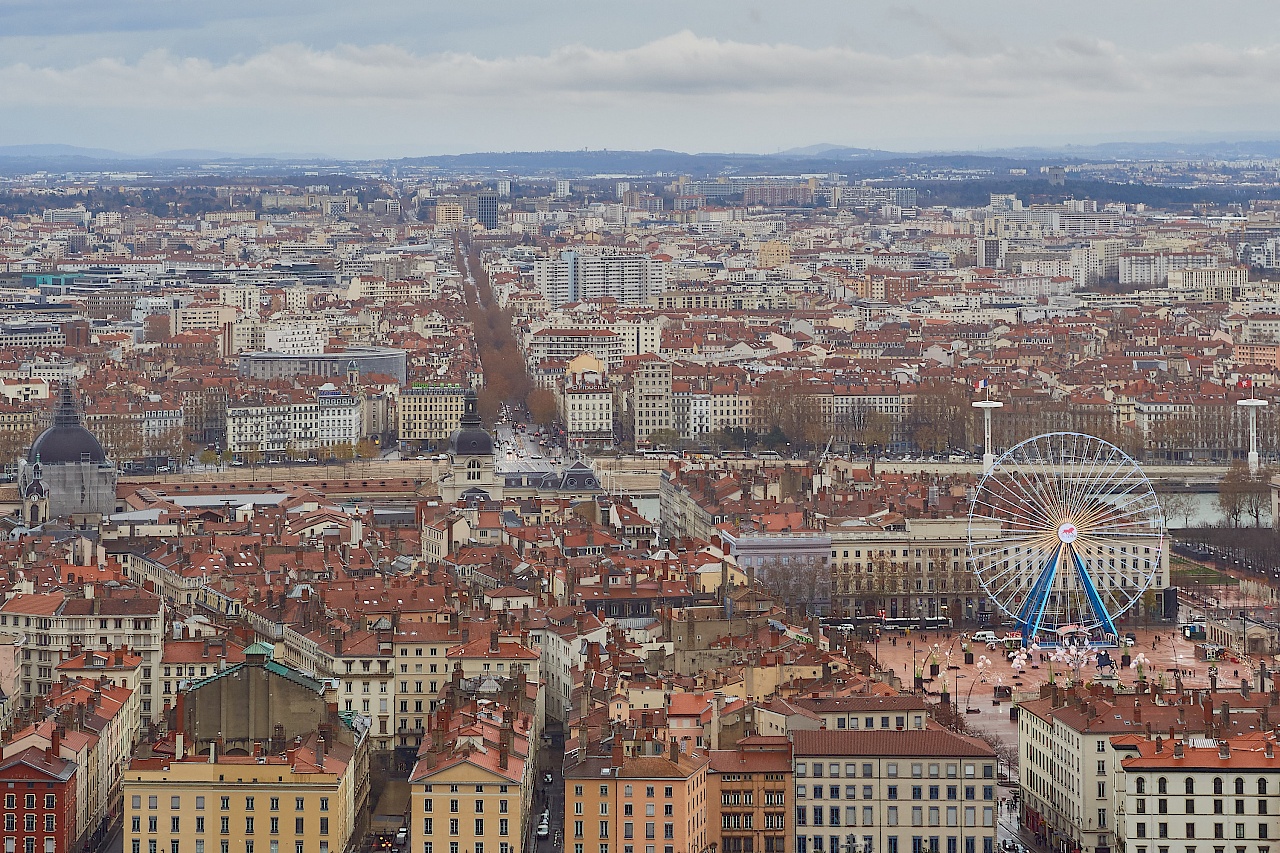 Aussicht auf Lyon (Frankreich)