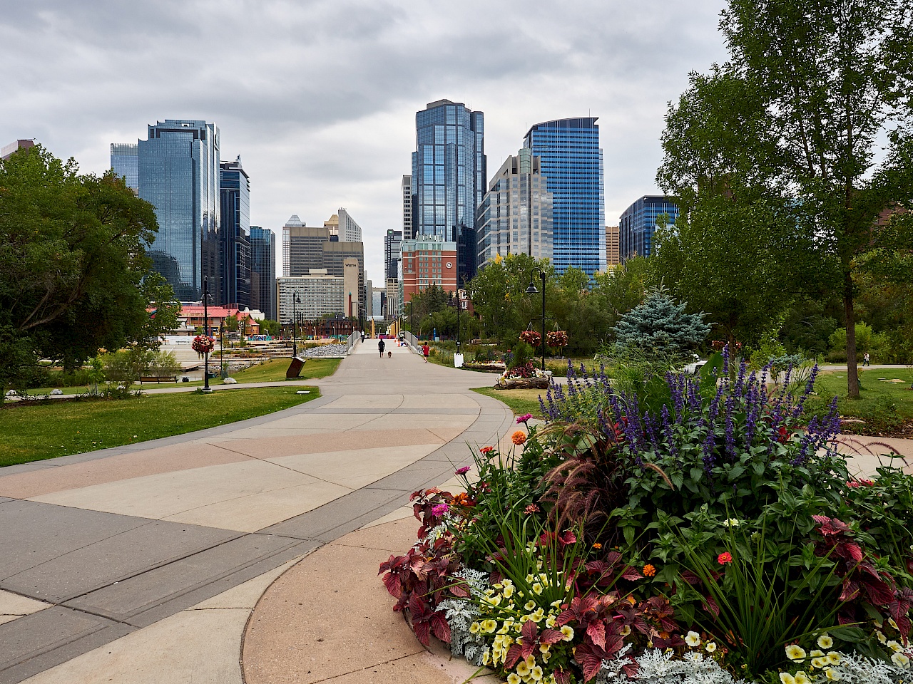 Blick auf Downtown Calgary in Kanada