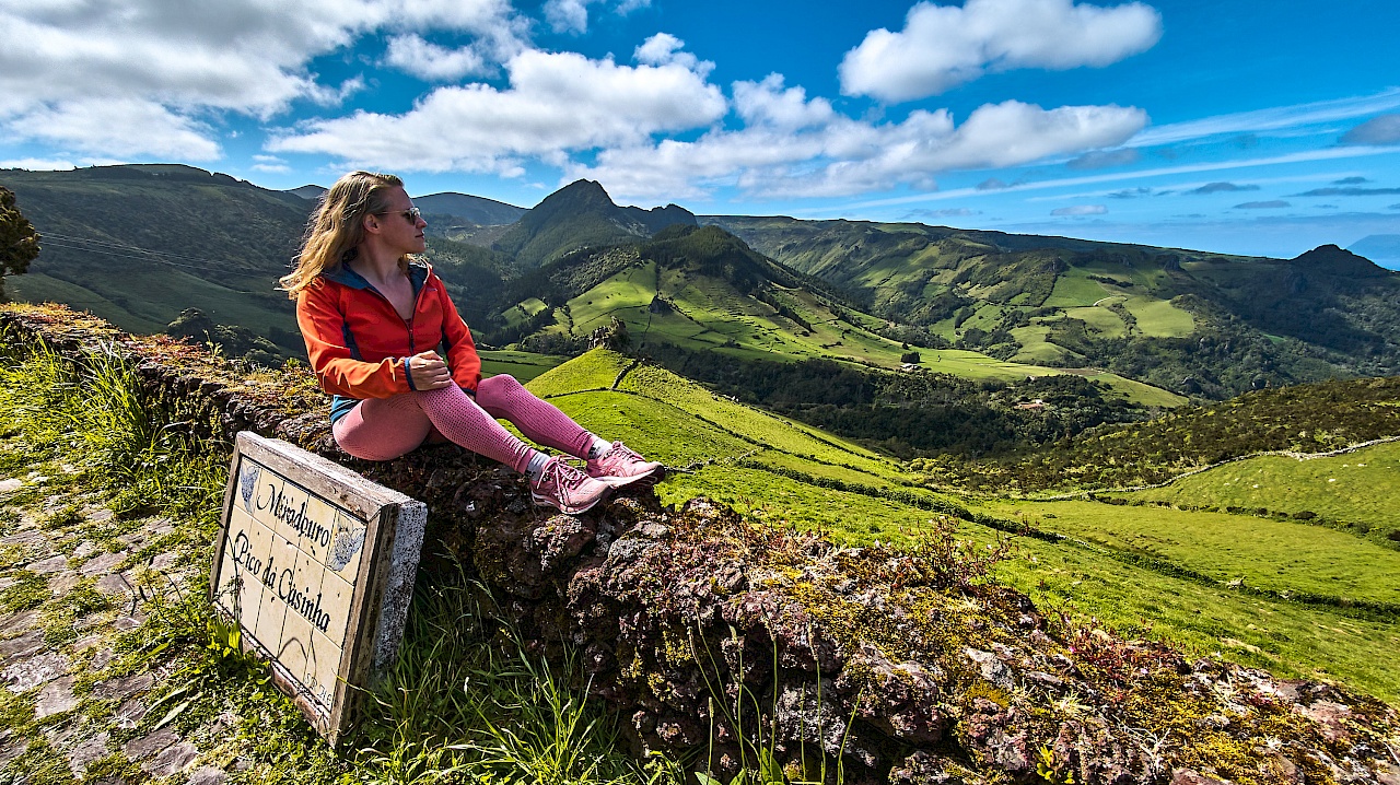 Miradouro Pico da Casinha auf Flores (Azoren)