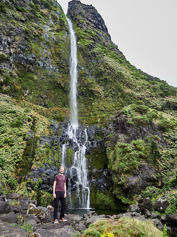 Cascata do Poço do Bacalhau auf Flores (Azoren)