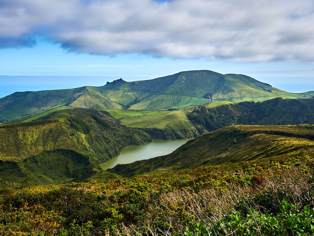 Miradouro Lagoas Rasa e Funda auf Flores (Azoren)